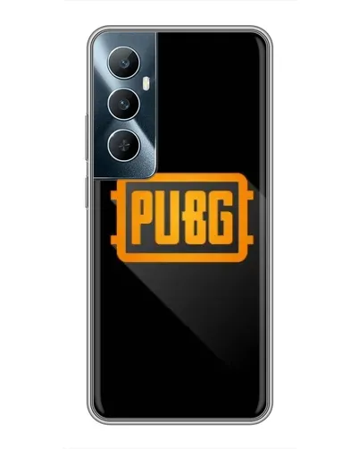 Чохол для Realme C65 з картинкою «PUBG — рамка лого»