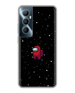 Чохол для Realme C65 з картинкою «Червоний Among Us»