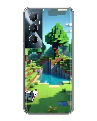 Чохол для Realme C65 з картинкою «Minecraft літній день»