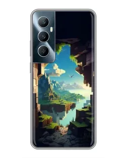 Чохол для Realme C65 з картинкою «Вид з печери»
