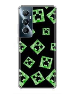 Чохол для Realme C65 з картинкою «Паттерн з кріперами»