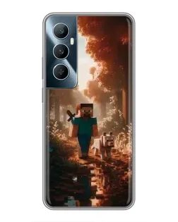 Чохол для Realme C65 з картинкою «Стів у лісі»