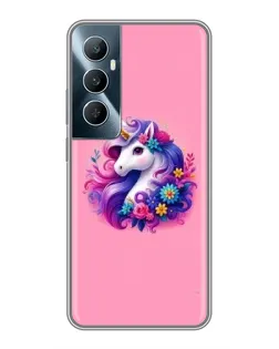 Чехол для Realme C65 с картинкой «Сказочный единорог»