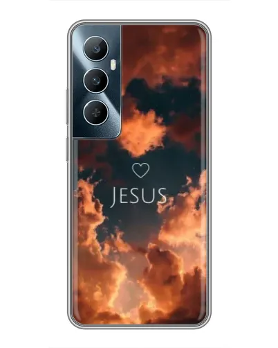 Чехол для Realme C65 с картинкой «Сияние Имени Jesus»