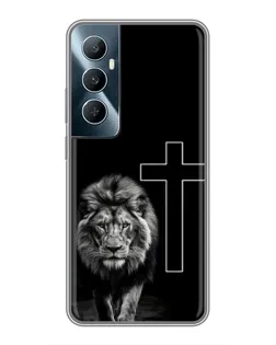 Чехол для Realme C65 с картинкой «Лев и Крест» Чехол для Realme C65 с картинкой «Лев и Крест»