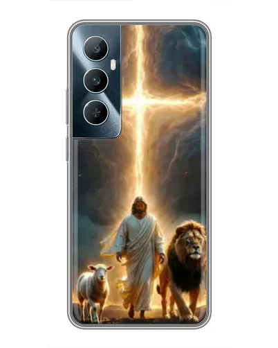 Чехол для Realme C65 с картинкой «Лев Иуды и Свет»