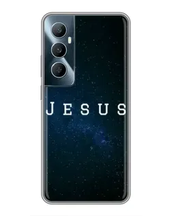 Чехол для Realme C65 с картинкой «Звездное небо Jesus»