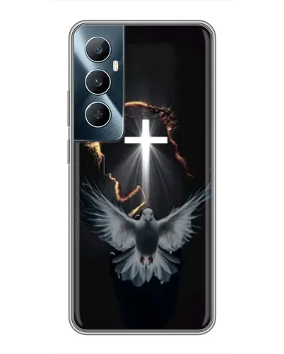 Чехол для Realme C65 с картинкой «Голубь и Свет»