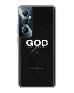 Чехол для Realme C65 с картинкой «GOD — Бог над всем»