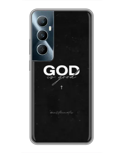 Чехол для Realme C65 с картинкой «GOD — Бог над всем»