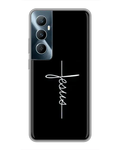 Чехол для Realme C65 с картинкой «Тонкая линия веры»