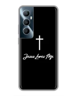 Чехол для Realme C65 с картинкой «Иисус любит тебя»