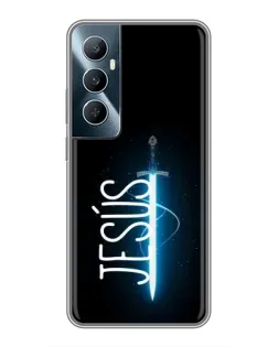 Чехол для Realme C65 с картинкой «Меч Духа Jesus»