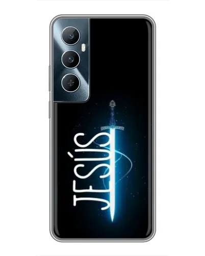 Чехол для Realme C65 с картинкой «Меч Духа Jesus»