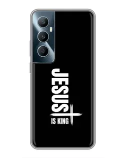 Чехол для Realme C65 с картинкой «Вертикаль веры Jesus»