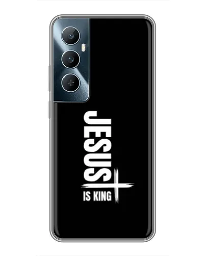 Чехол для Realme C65 с картинкой «Вертикаль веры Jesus»
