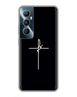 Чехол для Realme C65 с картинкой «Тонкий крест»