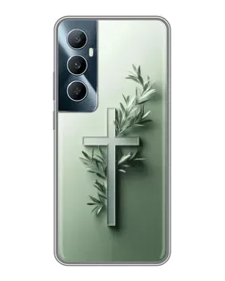 Чехол для Realme C65 с картинкой «Оливковая ветвь»