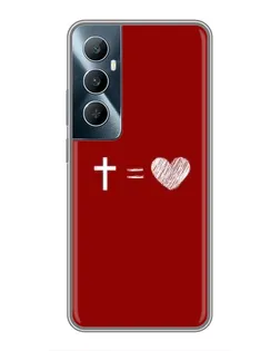 Чехол для Realme C65 с картинкой «Уравнение любви»