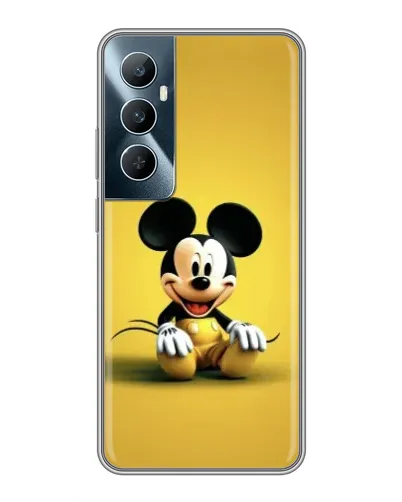 Чехол для Realme C65 с картинкой «Микки на желтом» Чехол для Realme C65 с картинкой «Микки на желтом»