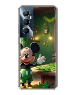 Чехол для Realme C65 с картинкой «Микки в мастерской»