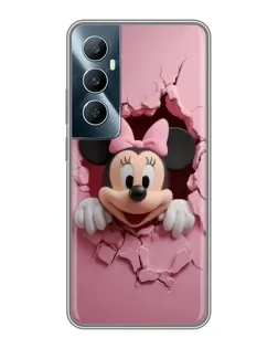 Чехол для Realme C65 с картинкой «Минни сквозь стену»
