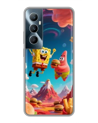 Чехол для Realme C65 с картинкой «Космический фастфуд» Чехол для Realme C65 с картинкой «Космический фастфуд»