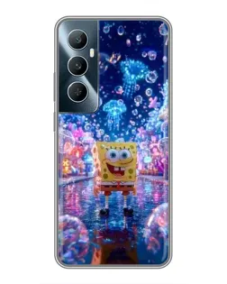 Чехол для Realme C65 с картинкой «Неоновый океан»