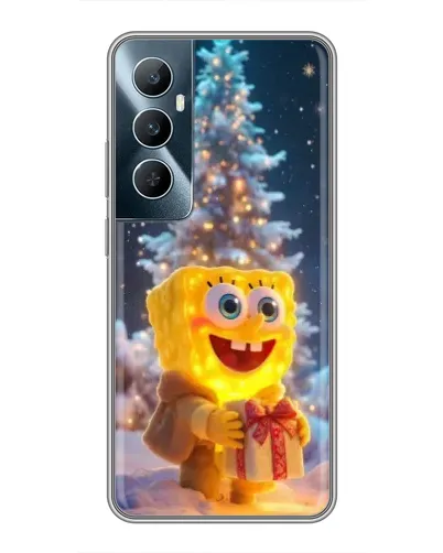 Чехол для Realme C65 с картинкой «Рождественский Спанч Боб» Чехол для Realme C65 с картинкой «Рождественский Спанч Боб»
