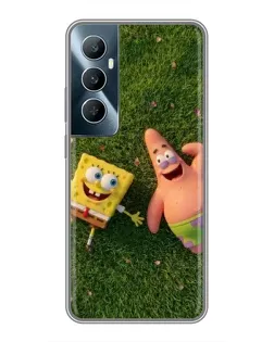 Чехол для Realme C65 с картинкой «Друзья на лужайке»