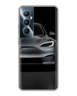 Чехол для Realme C65 с картинкой «Tesla Model S Look»