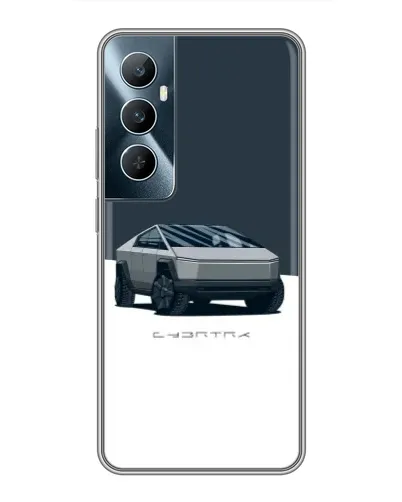 Чехол для Realme C65 с картинкой «Серебристый Cybertruck Tesla» Чехол для Realme C65 с картинкой «Серебристый Cybertruck Tesla»