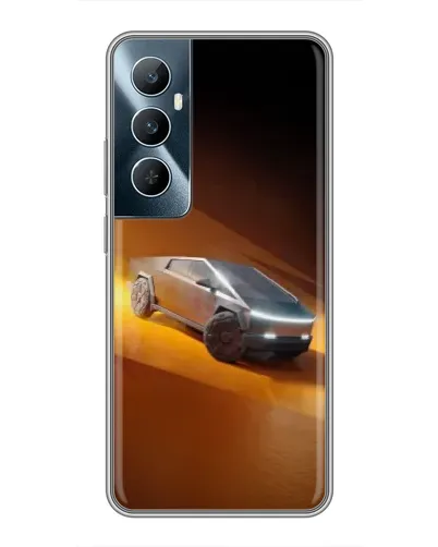 Чехол для Realme C65 с картинкой «Cybertruck в пустыне» Чехол для Realme C65 с картинкой «Cybertruck в пустыне»