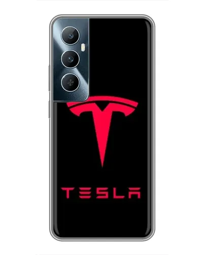 Чехол для Realme C65 с картинкой «Tesla Red Logo» Чехол для Realme C65 с картинкой «Tesla Red Logo»