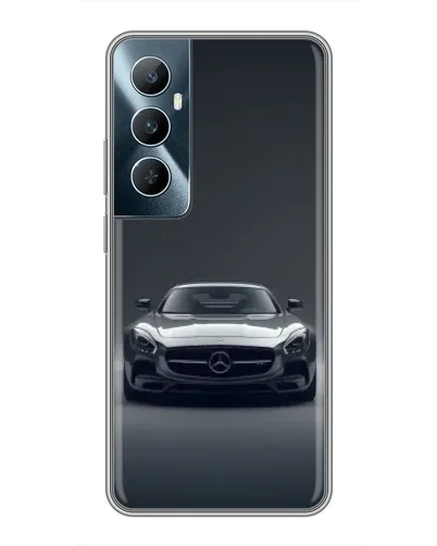 Чехол для Realme C65 с картинкой «Mercedes на черном» Чехол для Realme C65 с картинкой «Mercedes на черном»