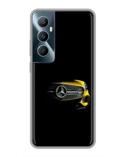 Чехол для Realme C65 с картинкой «Mercedes — ретро стиль»
