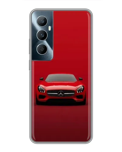 Чехол для Realme C65 с картинкой «Красный Mercedes AMG» Чехол для Realme C65 с картинкой «Красный Mercedes AMG»
