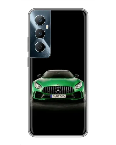 Чехол для Realme C65 с картинкой «Mercedes — неоновый лого» Чехол для Realme C65 с картинкой «Mercedes — неоновый лого»