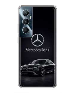 Чехол для Realme C65 с картинкой «Mercedes — решетка радиатора»