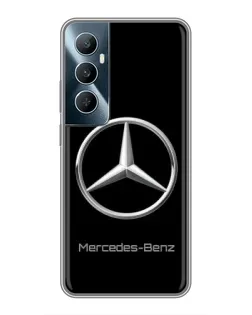 Чехол для Realme C65 с картинкой «Mercedes Silver Logo»