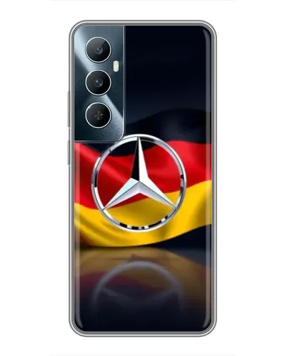 Чехол для Realme C65 с картинкой «Mercedes — флаг Германии» Чехол для Realme C65 с картинкой «Mercedes — флаг Германии»