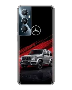 Чехол для Realme C65 с картинкой «Mercedes G-Class красный»