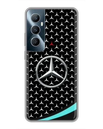 Чехол для Realme C65 с картинкой «Mercedes — бирюзовый акцент» Чехол для Realme C65 с картинкой «Mercedes — бирюзовый акцент»