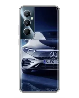 Чехол для Realme C65 с картинкой «Mercedes EQ — будущее»