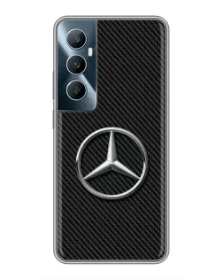 Чехол для Realme C65 с картинкой «Карбоновый Mercedes стиль»