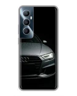 Чехол для Realme C65 с картинкой «Audi — детализация кузова»