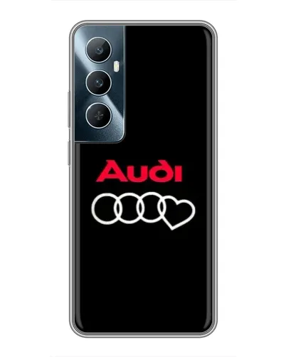 Чехол для Realme C65 с картинкой «Логотип Audi Heart»