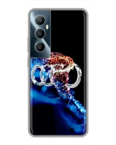 Чехол для Realme C65 с картинкой «Энергия лого Audi»