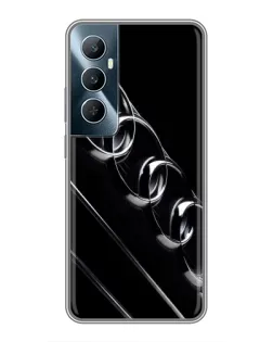 Чехол для Realme C65 с картинкой «Audi — абстрактные кольца»