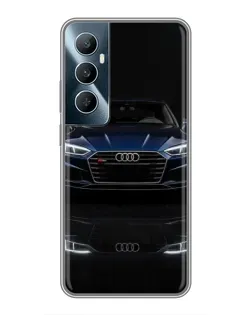 Чехол для Realme C65 с картинкой «Audi — ночное отражение»